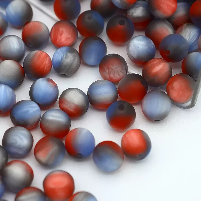 !!! DIY Round Magic Colored Frosted Beads - Lingling shop