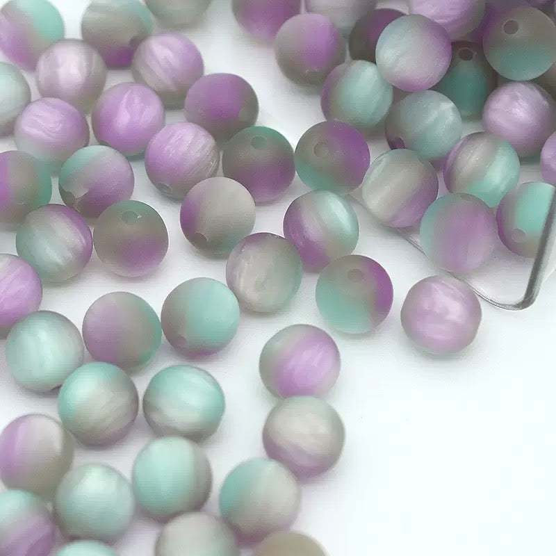 !!! DIY Round Magic Colored Frosted Beads - Lingling shop