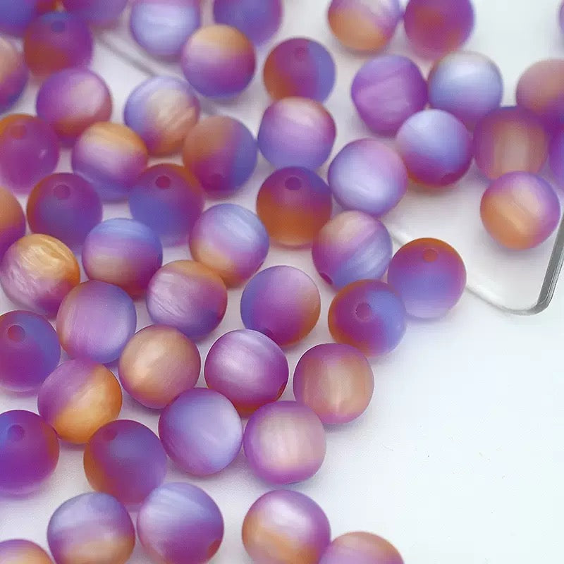 !!! DIY Round Magic Colored Frosted Beads - Lingling shop