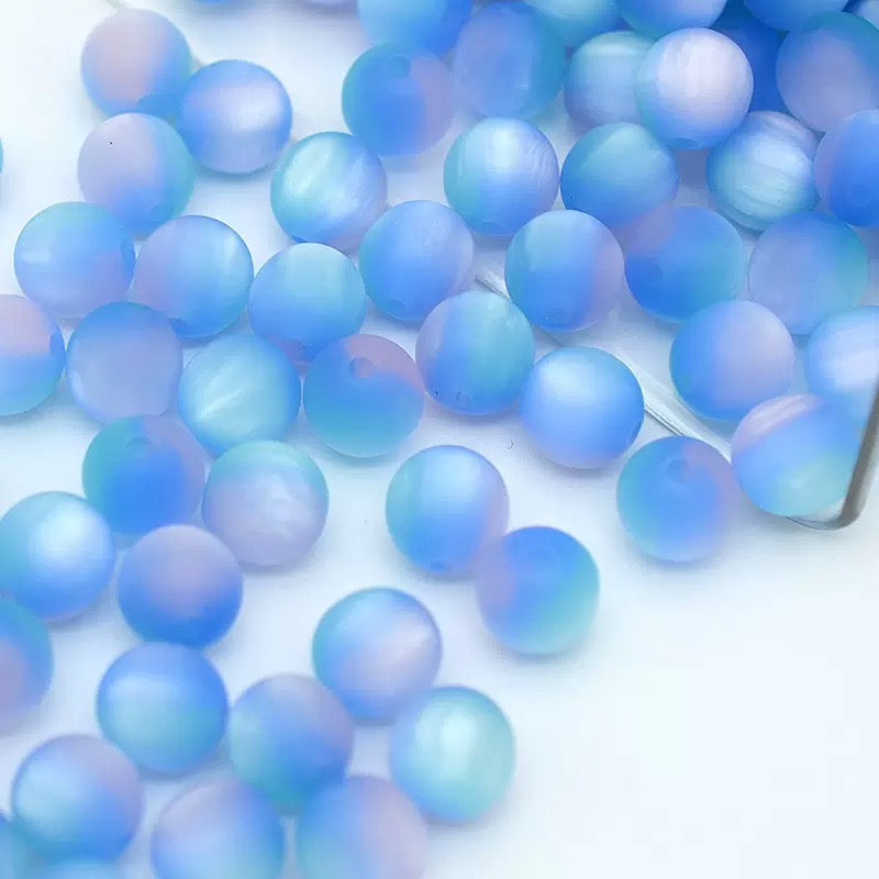 !!! DIY Round Magic Colored Frosted Beads - Lingling shop