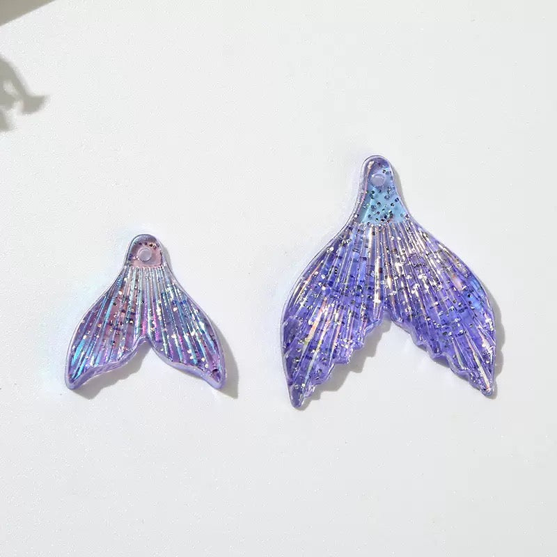 !!! DIY Pure Color Glass Beads & Mermaid Tail Accessories - Lingling shop