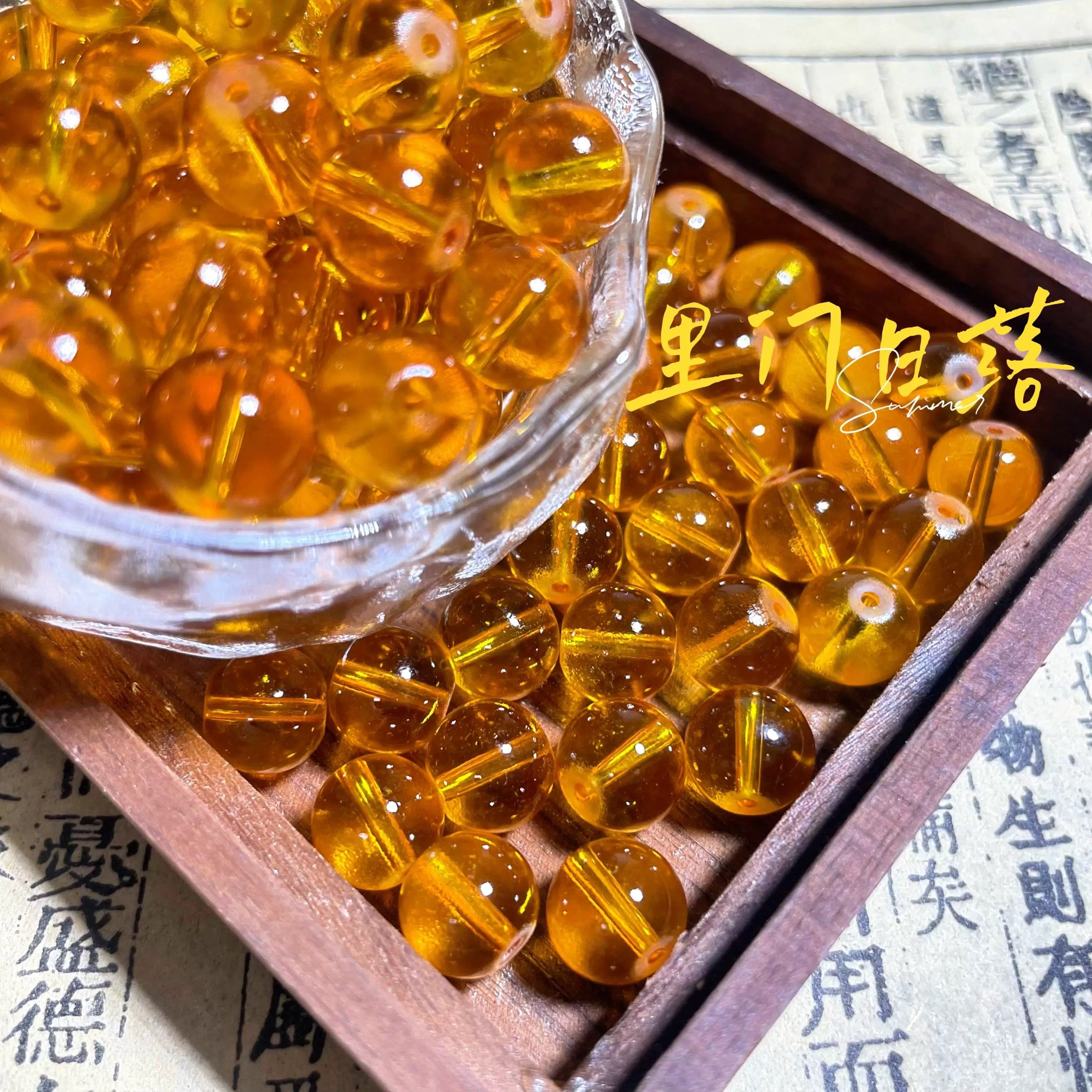 !!! DIY Pure Color Glass Beads & Mermaid Tail Accessories - Lingling shop