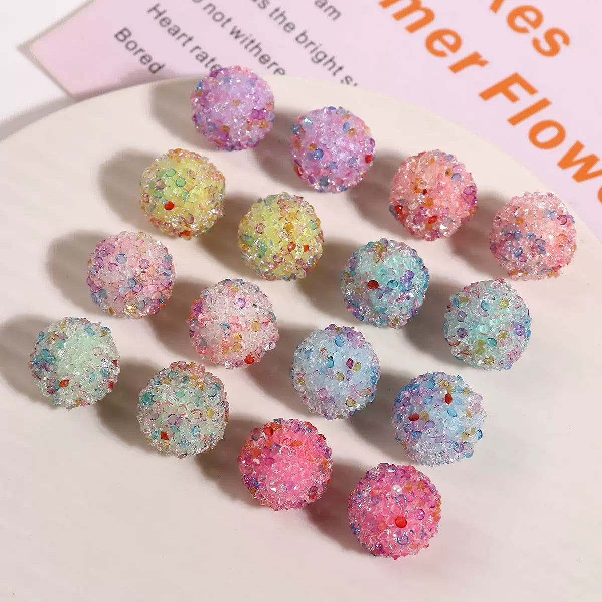 !!!! DIY Color Crystal Sugar Bead Accessories - JC DIYSHOP2