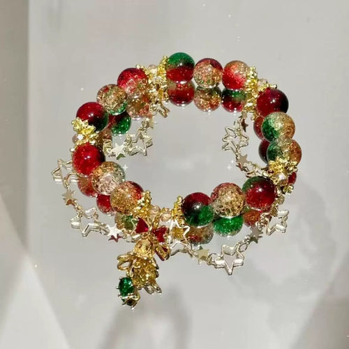 !!! Christmas DIY Finished Glass Bracelets - Lingling shop