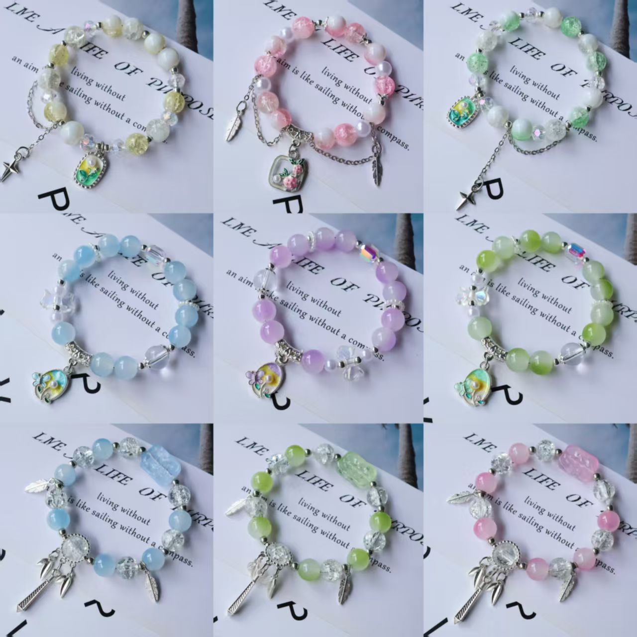 !!! NEW Glass Bracelets Lucky Bags-Lingling shop